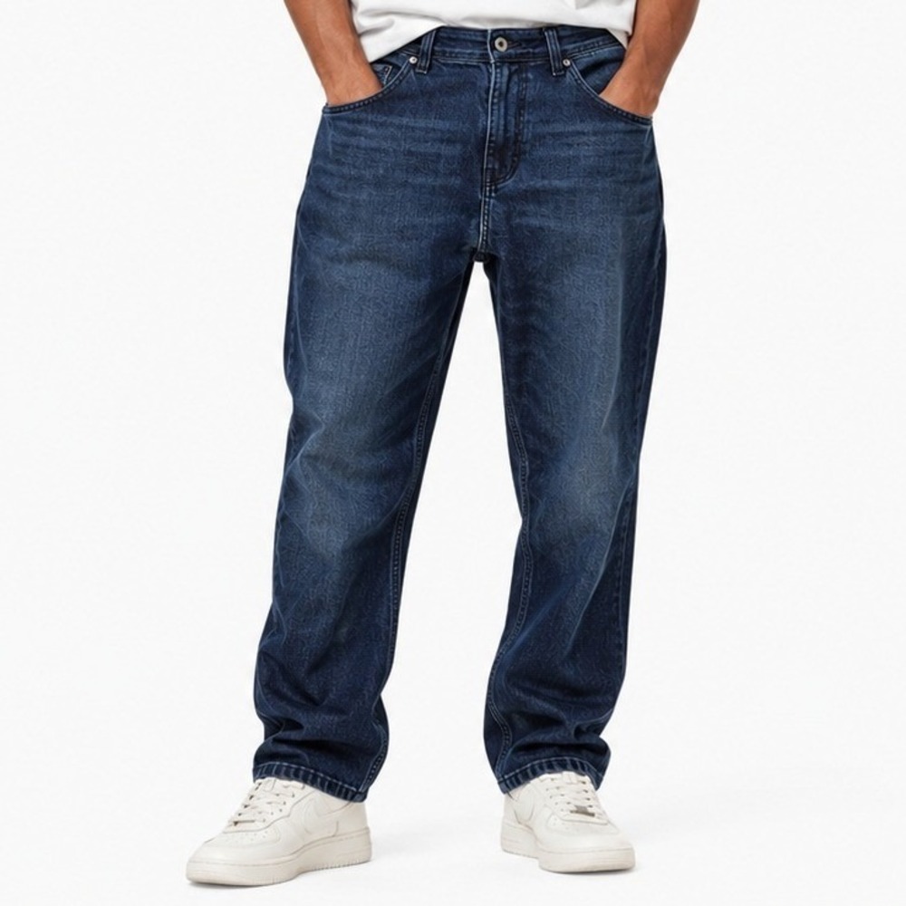 TPJ Athletic Fit Jeans Mens 34x30 Dark Wash Stretch Denim Everyday Durable